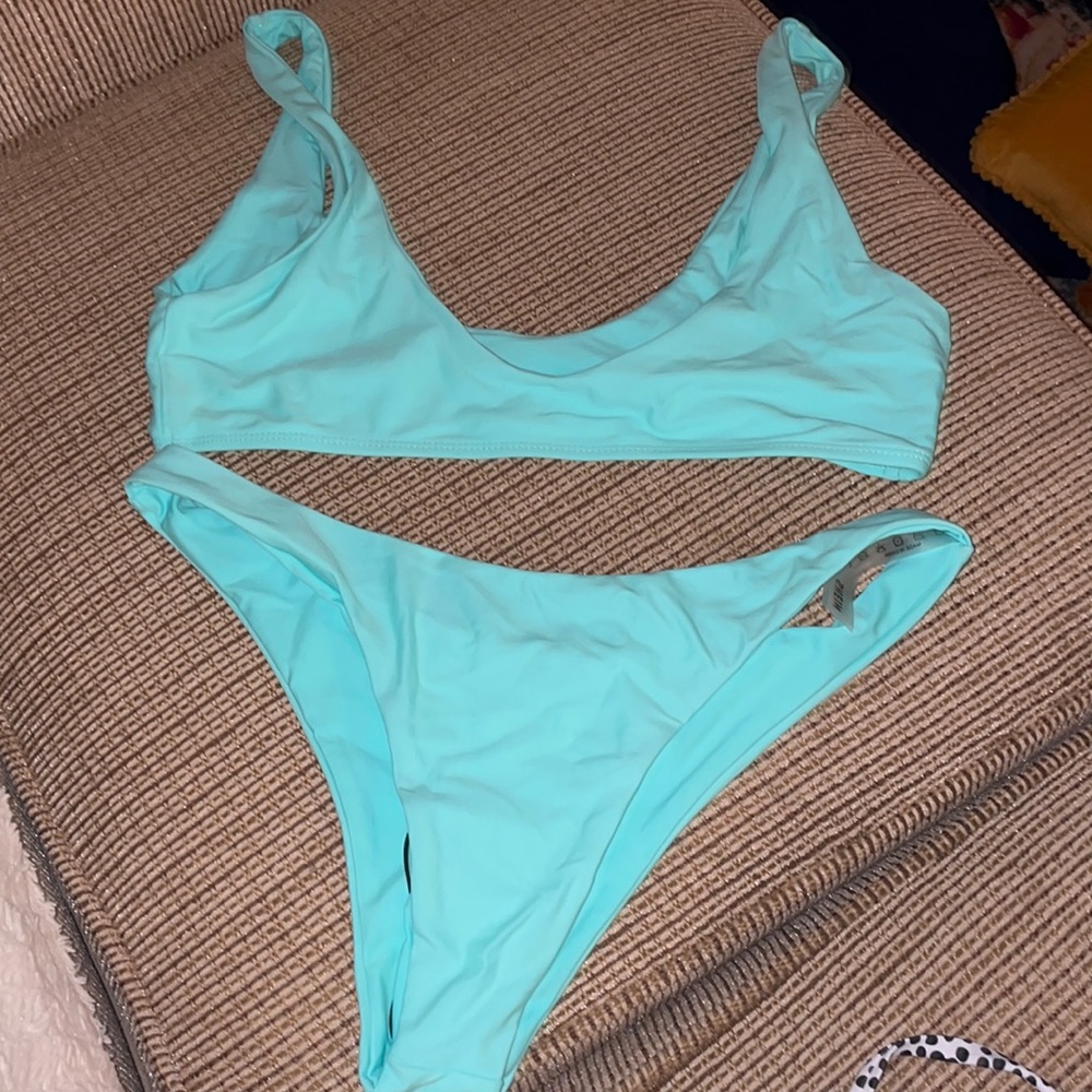 teal bikini set